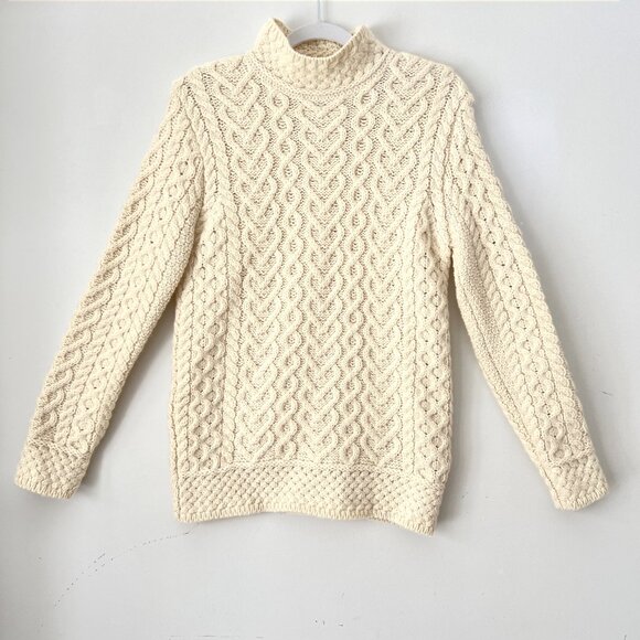 NEW Aran Mor 100% Irish Marino Wool Sweater, Size S - Picture 4 of 16